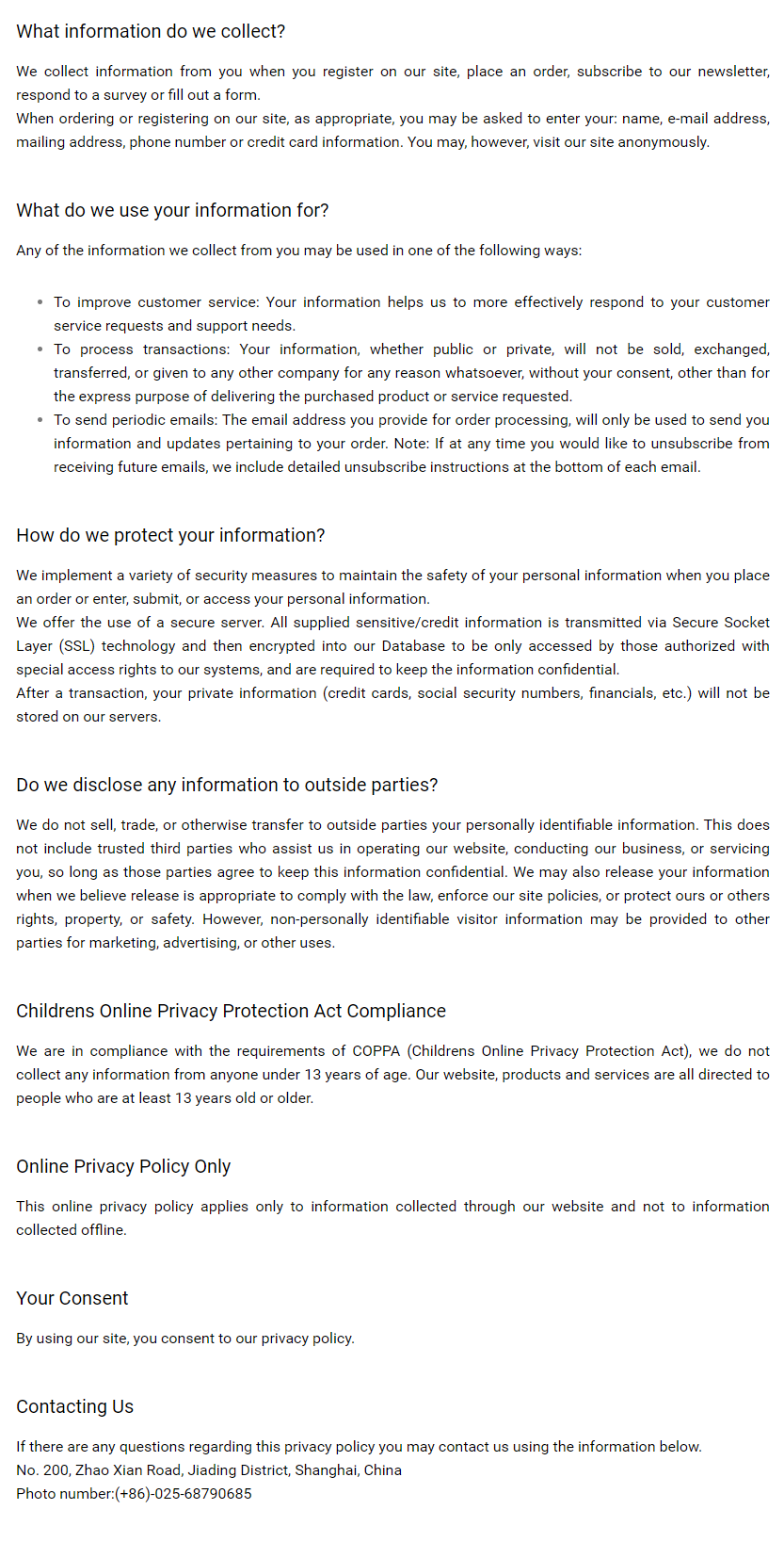 Privacy Policy- halide crylink